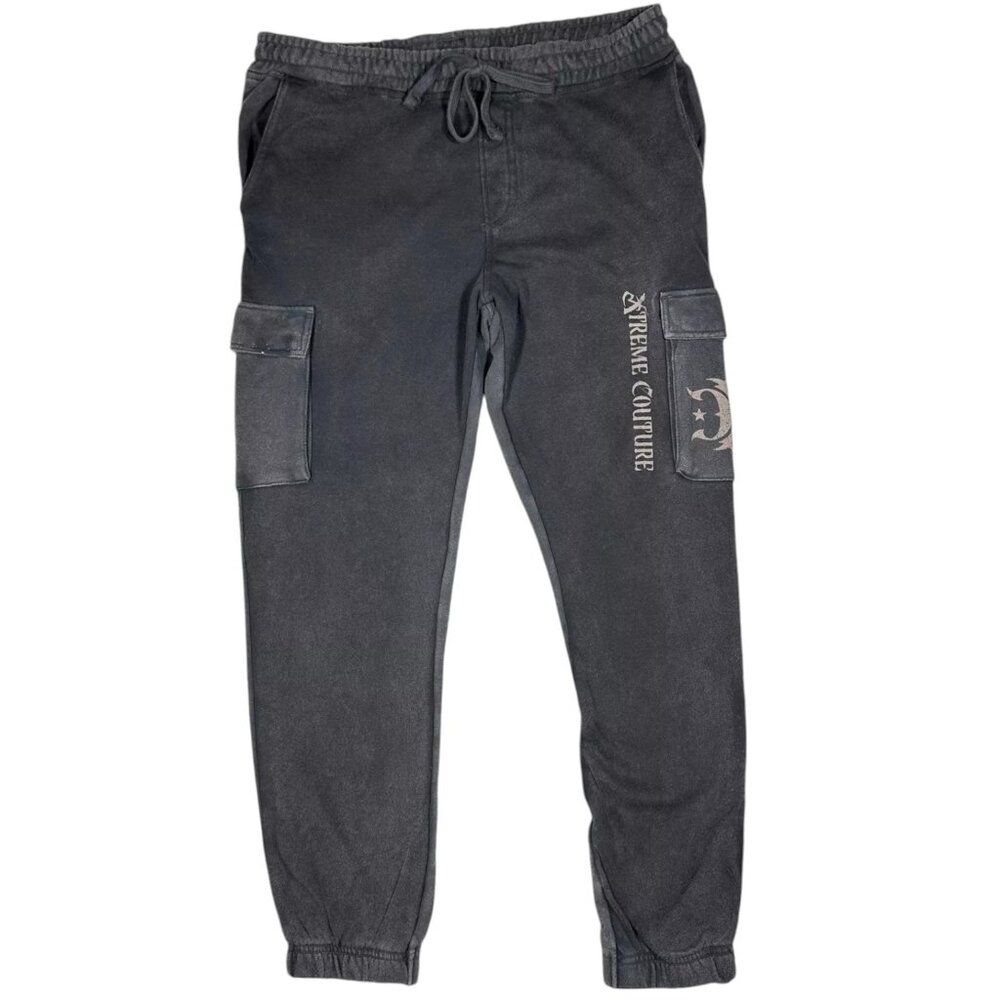 Xtreme Couture By Affliction Men's Sweatpants Jogger Faded Iron